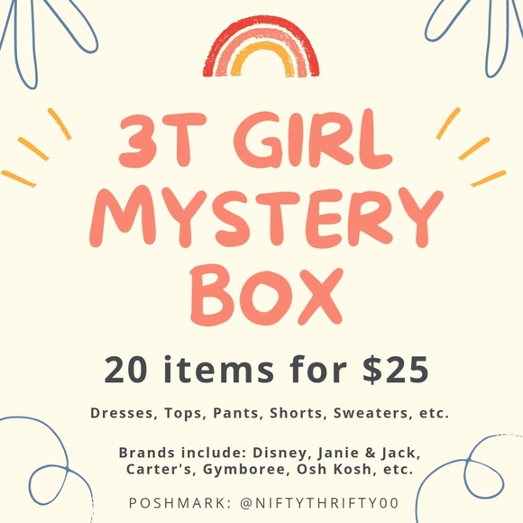 3T Girls Clothing Mystery Box ❤